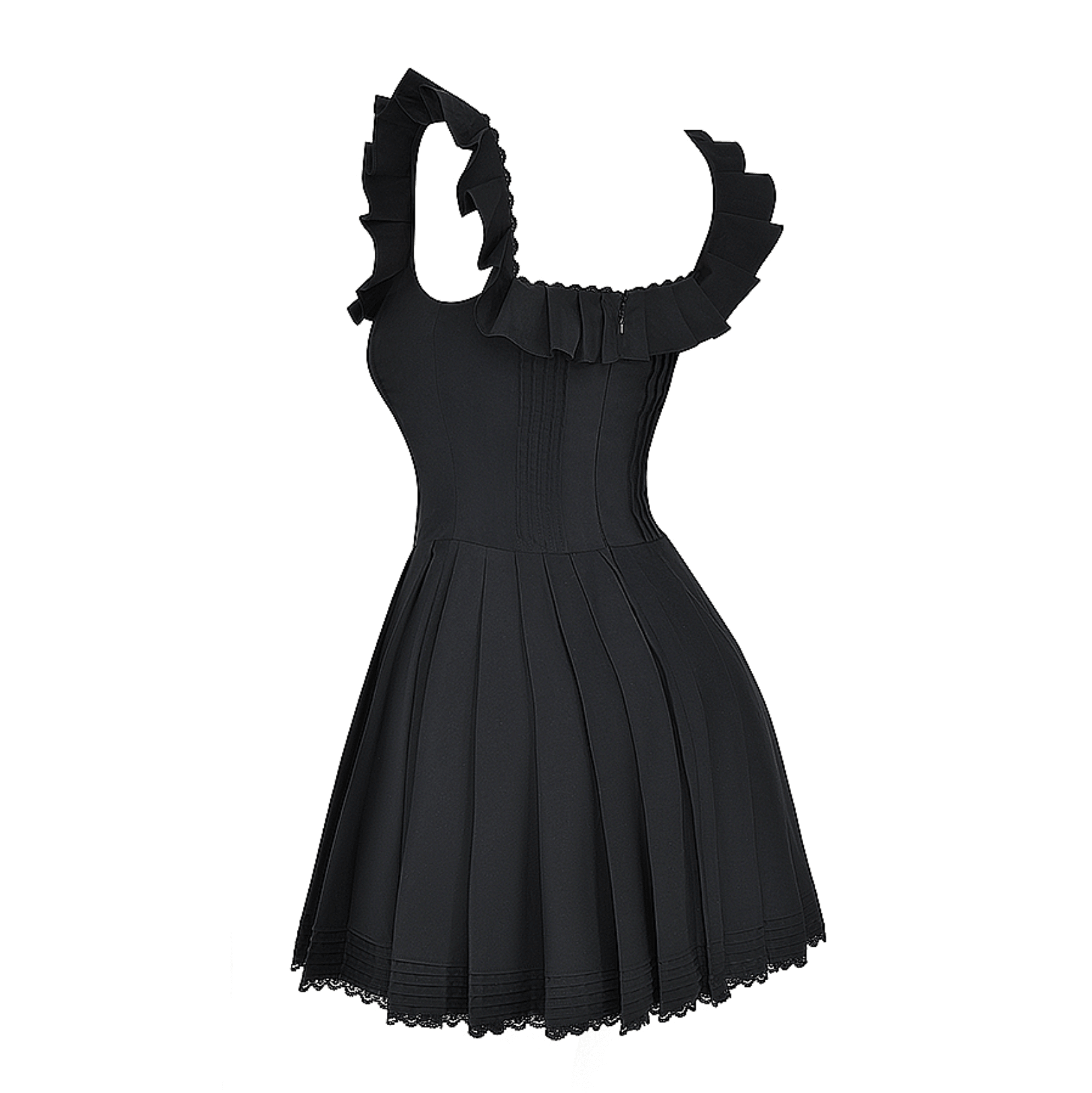 Jolie Pleated Corset Mini Dress