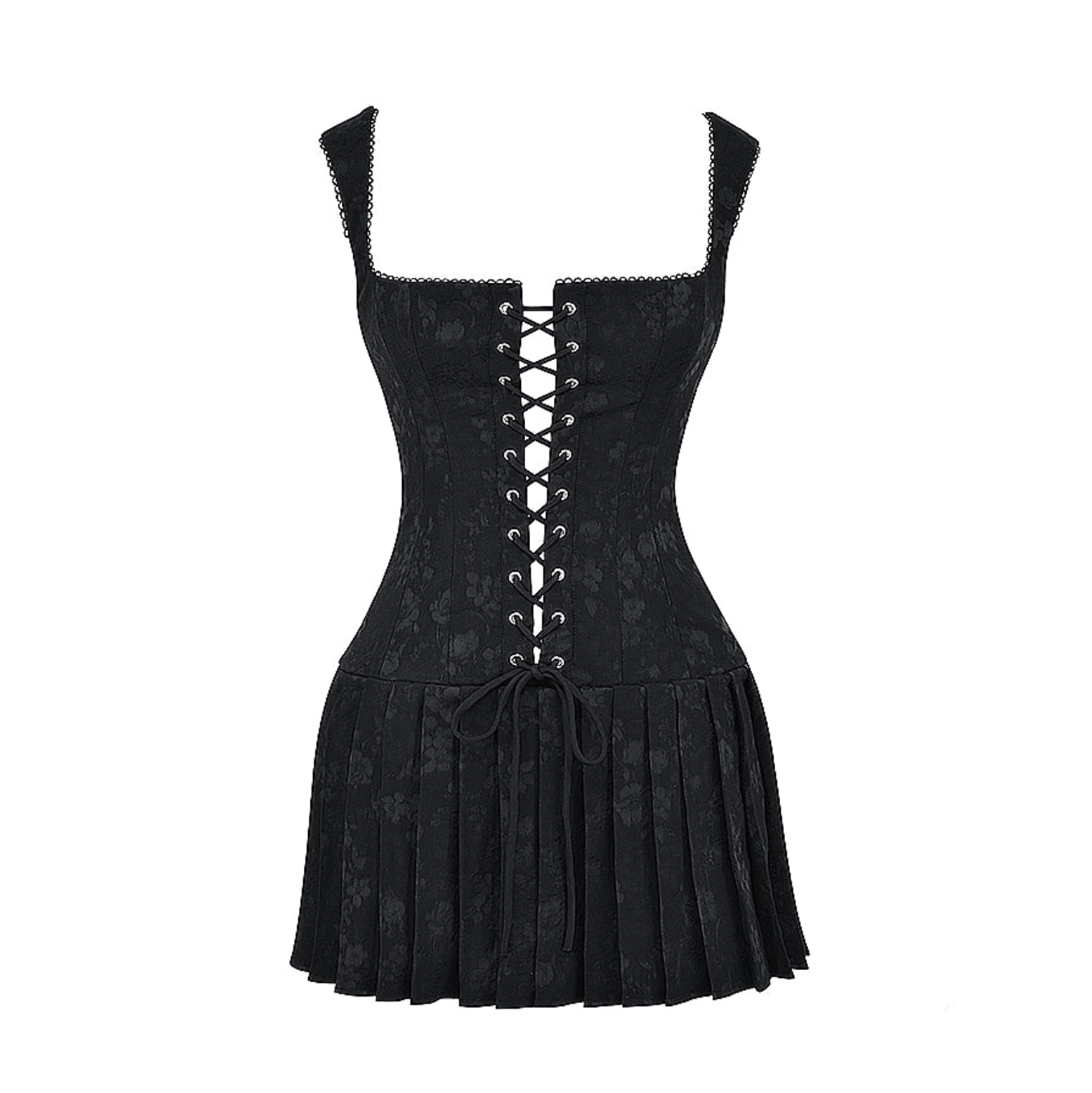 Make Me Feel Pleated Corset Mini Dress