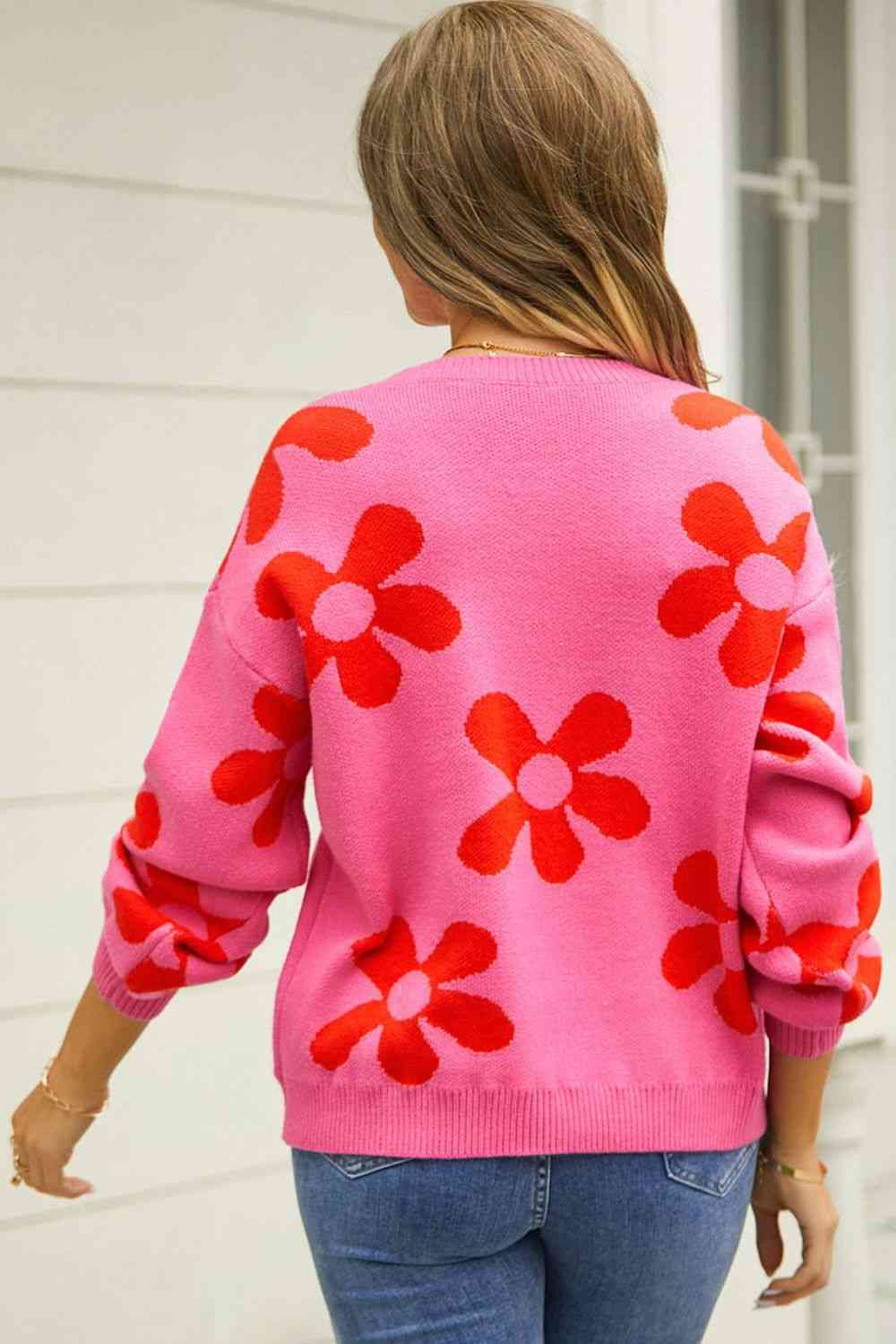 Blossom Dreams Floral Print Sweater