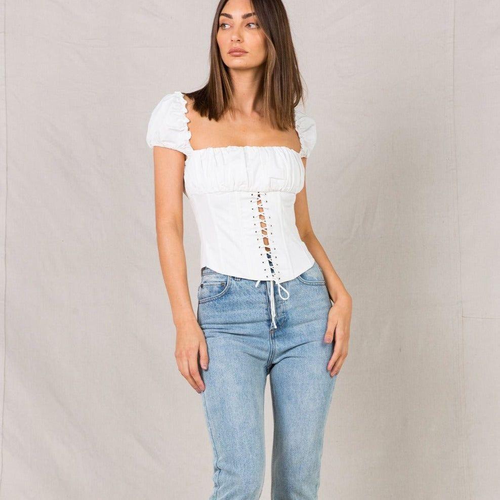 Cornelia Off The Shoulder Corset Top