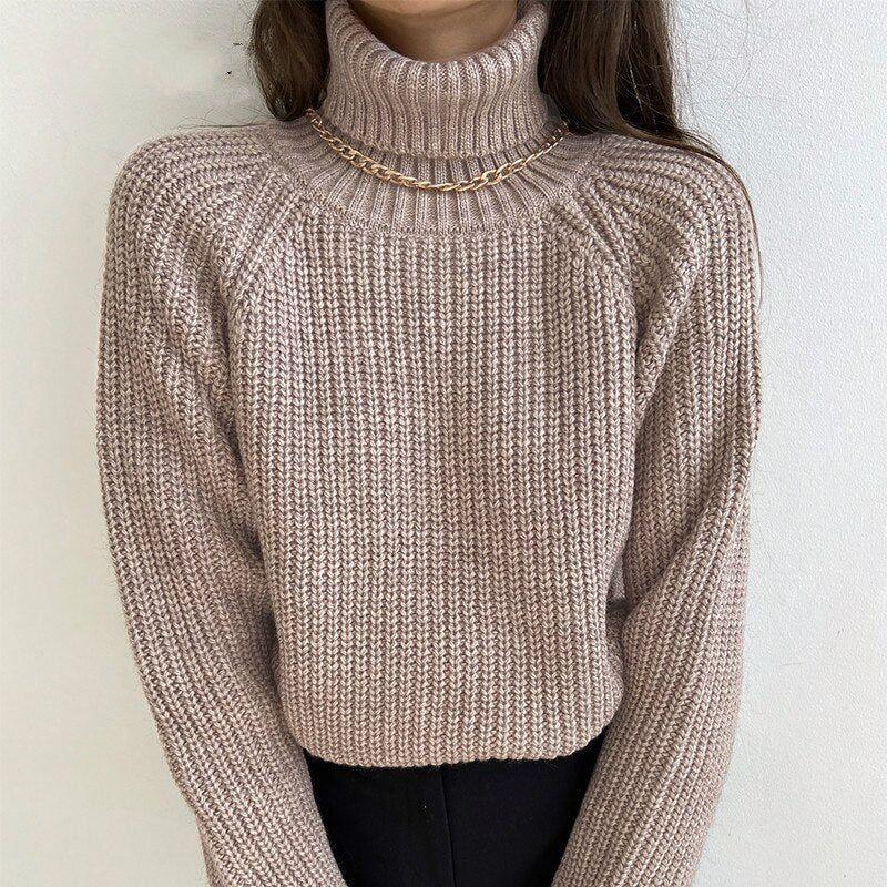 Léane Turtleneck Knitted Sweater