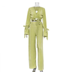 Grass Casual Loose Two-Piece Set