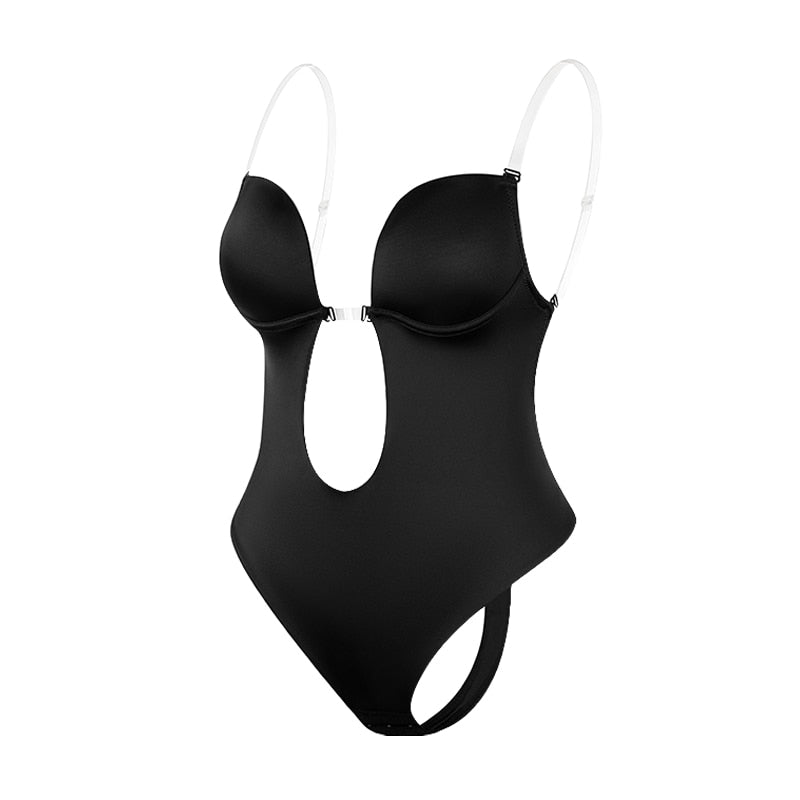 Invisible Backless & Strapless Deep Plunge Bodysuit & Bra