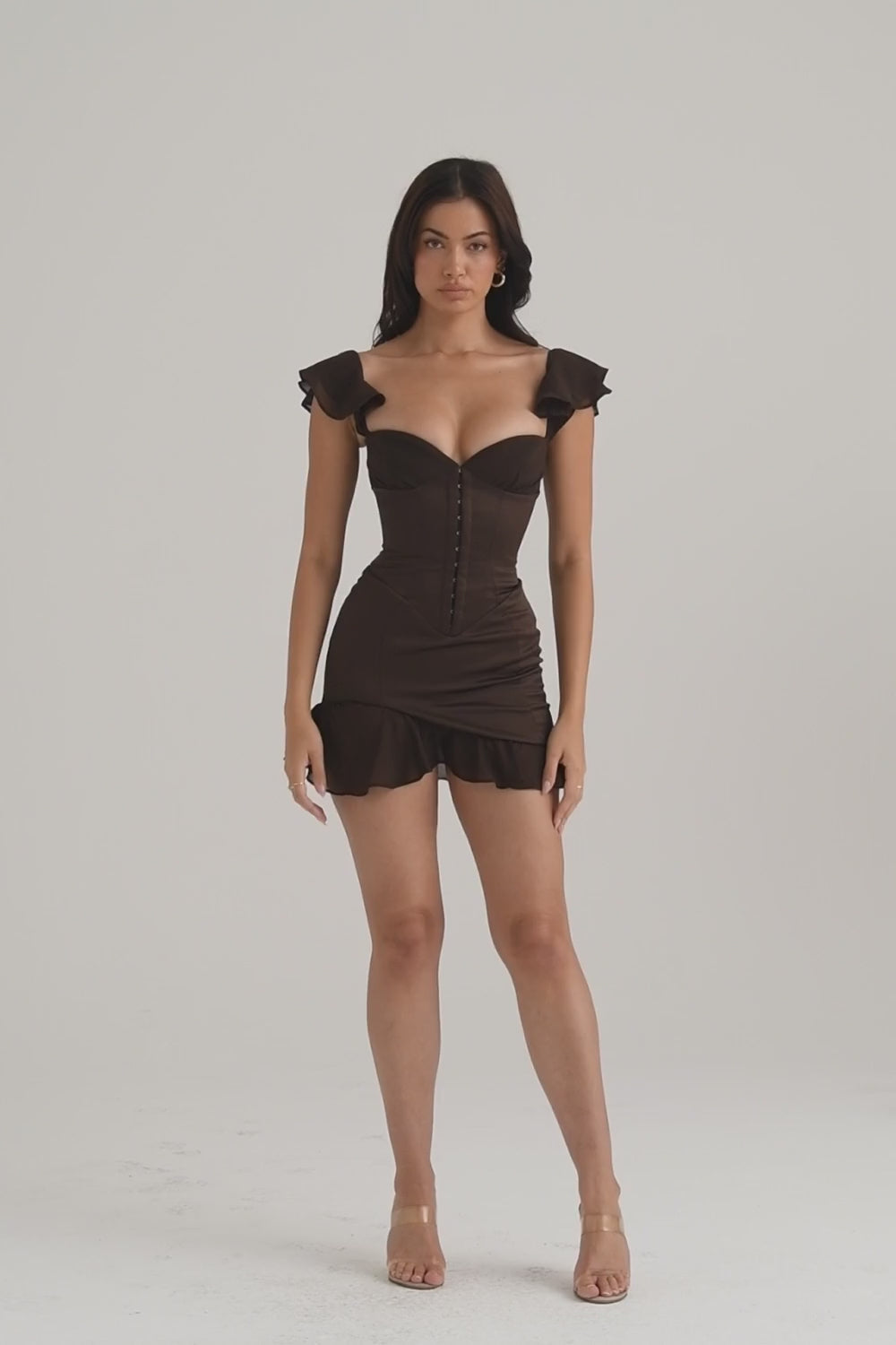 Anissa Satin Bodycon Corset Mini Dress