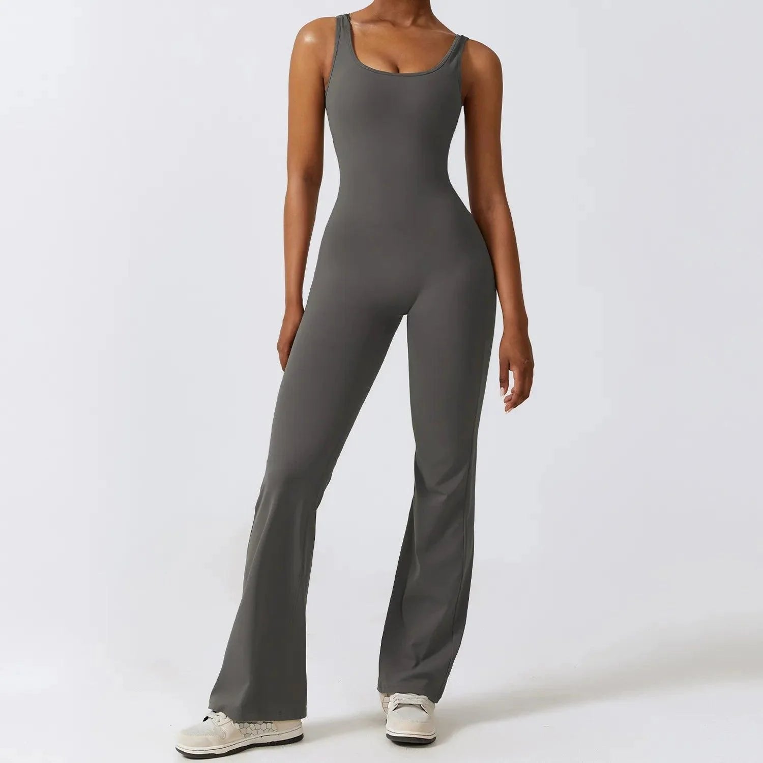 Make It Sexy Flare Scrunch Jumpsuit