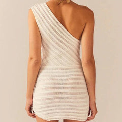 Dante Knit One Shoulder Mini Dress