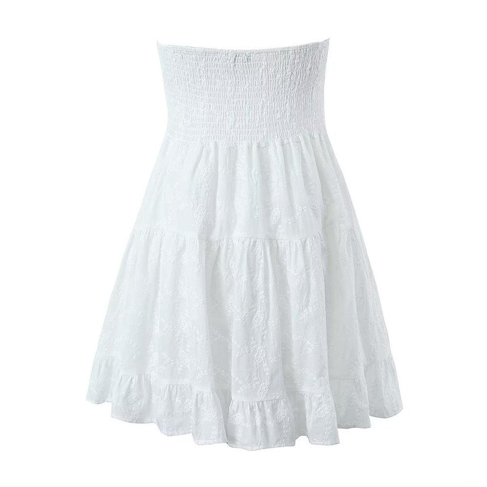 Cozy Cloud Vintage Cotton Mini Dress