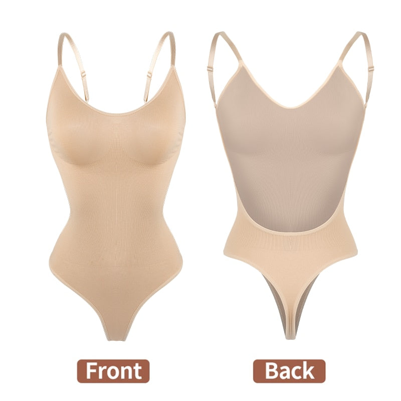 Invisible Backless & Strapless Deep Plunge Bodysuit & Bra