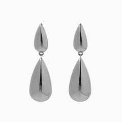 Chic Style Oversized Statement Double Teardrop Dangle Earrings