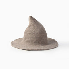 Magical Film Solid Color Knitted Pointy Witch Hat