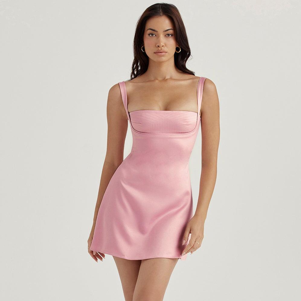 Baby Bella Satin Mini Dress