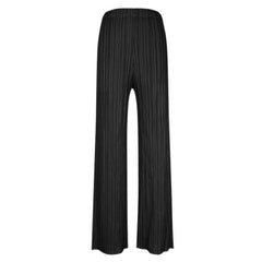 Luxury Solid Color High Waist  Ankle Length Straight Leg Pleated Pants