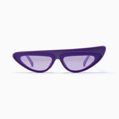 Time Fly Back '90s It Girl Cat-eye Space Sunglasses - Purple