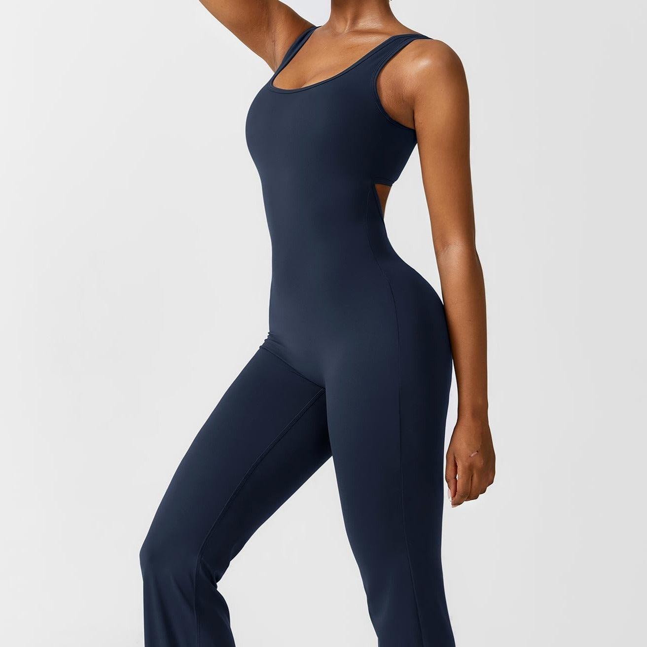 Make It Sexy Flare Scrunch Jumpsuit